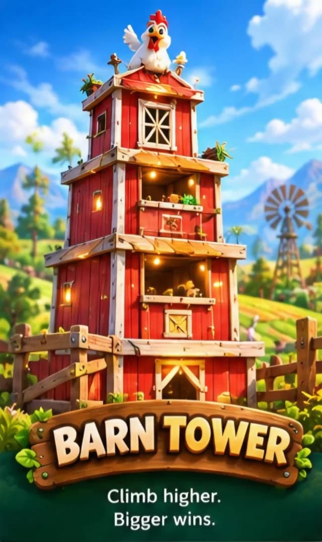 Barn Tower — Climb higher. Bigger wins.