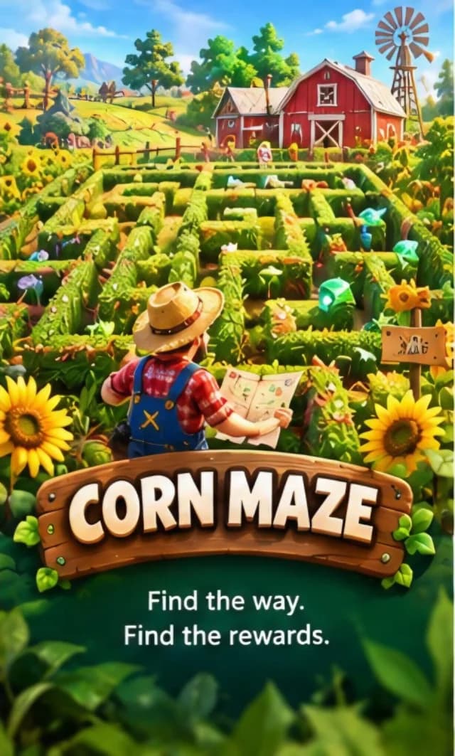 Corn Maze — Find the way. Find the rewards.