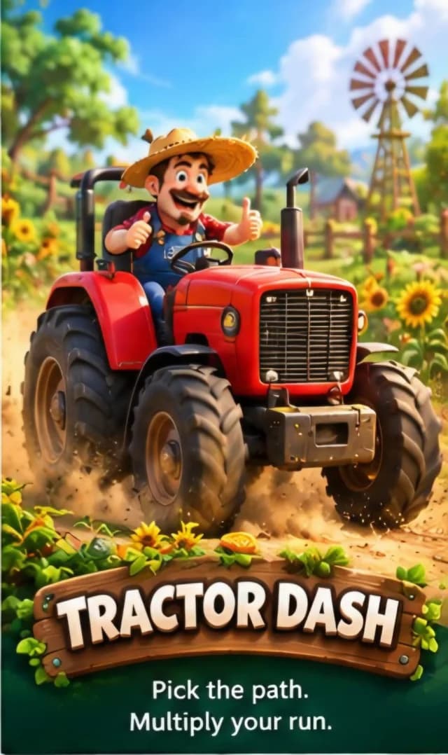 Tractor Dash — Pick the path. Multiply your run.